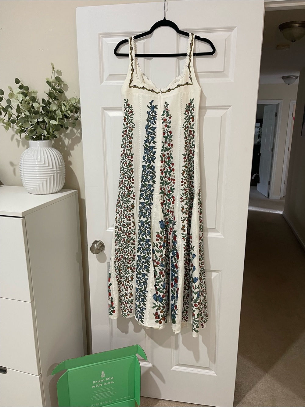 Farm Rio Fruit Beauty Off-White Maxi Dress - NWT! - Picture 12 of 14